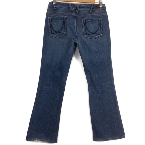 U Denim - 🦋"U" LowRise Bootcut Distress Medium Wash Jeans